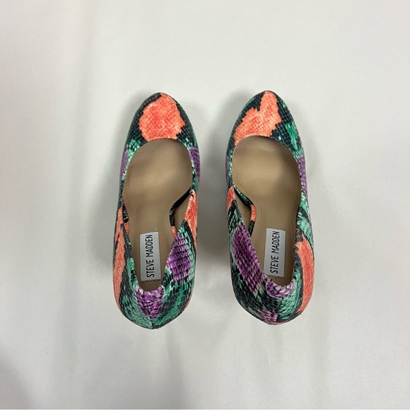 Steven Madden Nala Snake Print Platform Size 8.5 - Picture 3 of 11